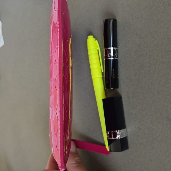 Never used KATE SPADE ♠️  Pouch bag Pink zipper top mini Pouch bag - Picture 10 of 12